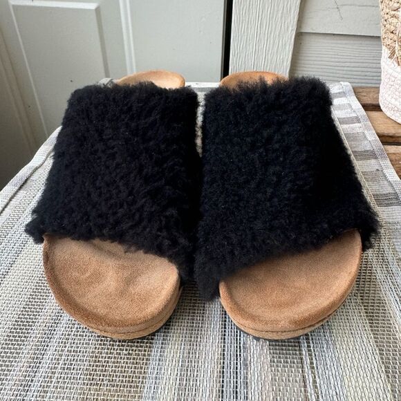 NWT BIRKENSTOCK NAMIKA TEDDY WEDGE
IN BLACK Size US 8 EU 39 - Picture 10 of 12